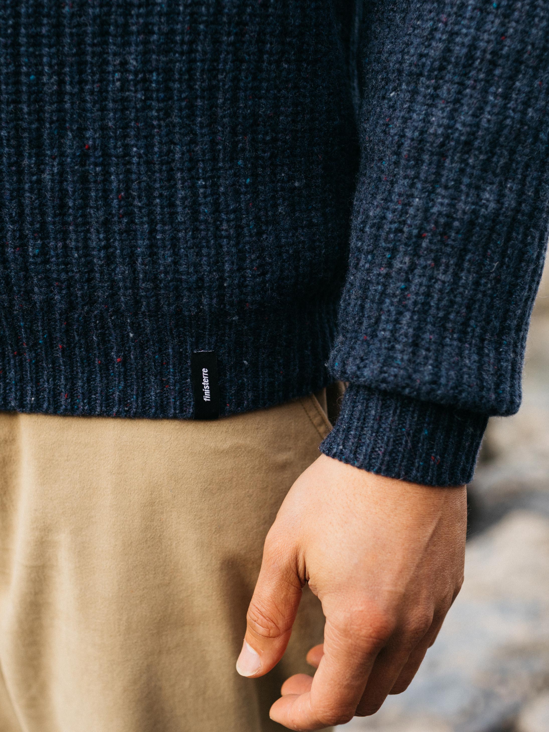 Men Mora Knit Jumper in Navy