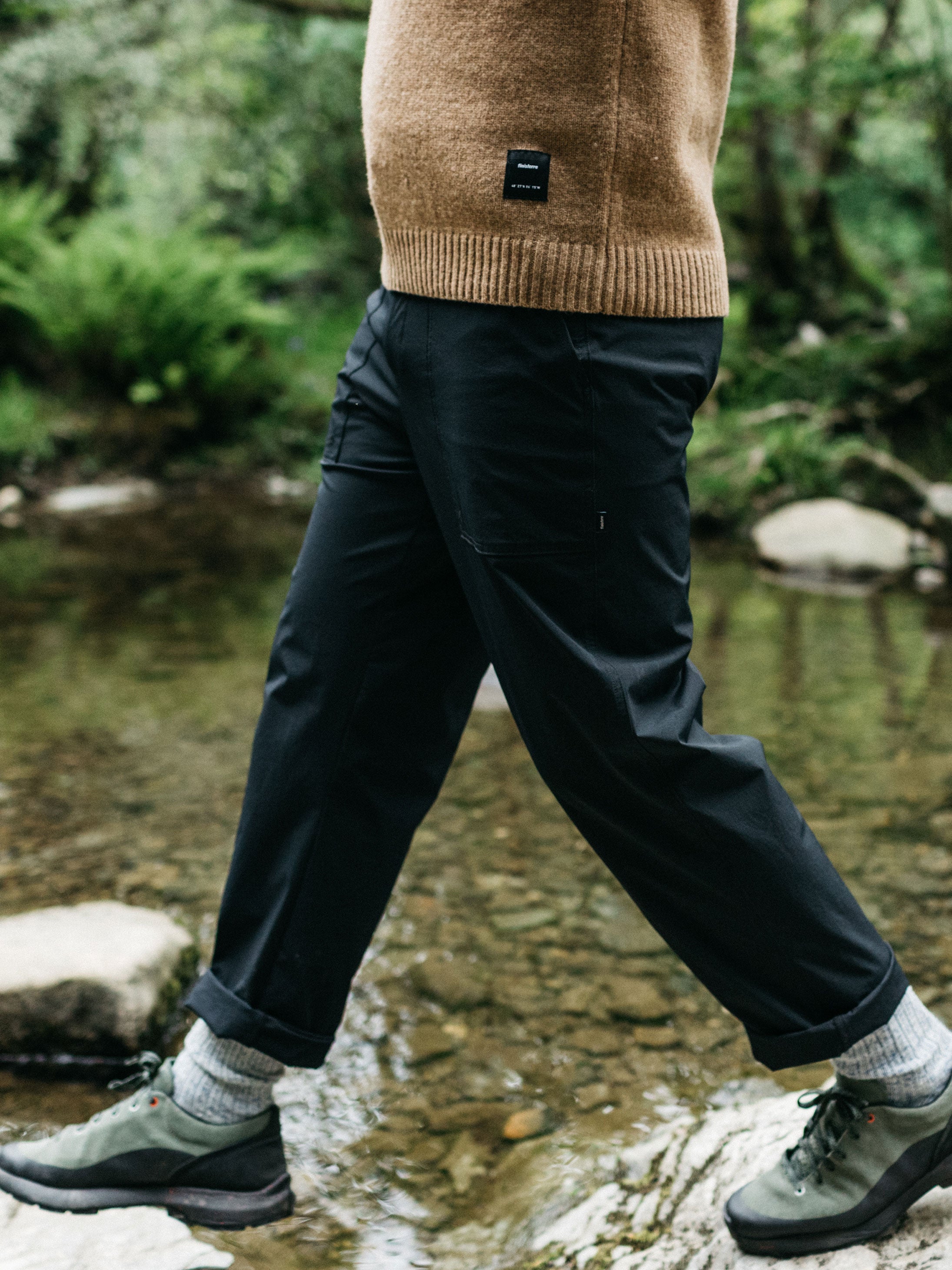 Men Walker Trouser in Black