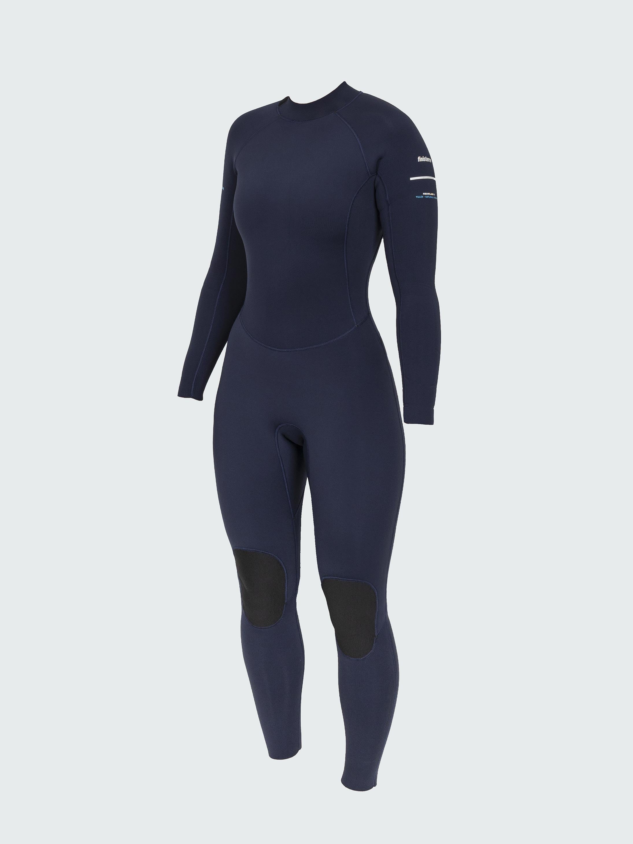 Women 3/2 Yulex Back Zip Wetsuit in Ink / Manuka