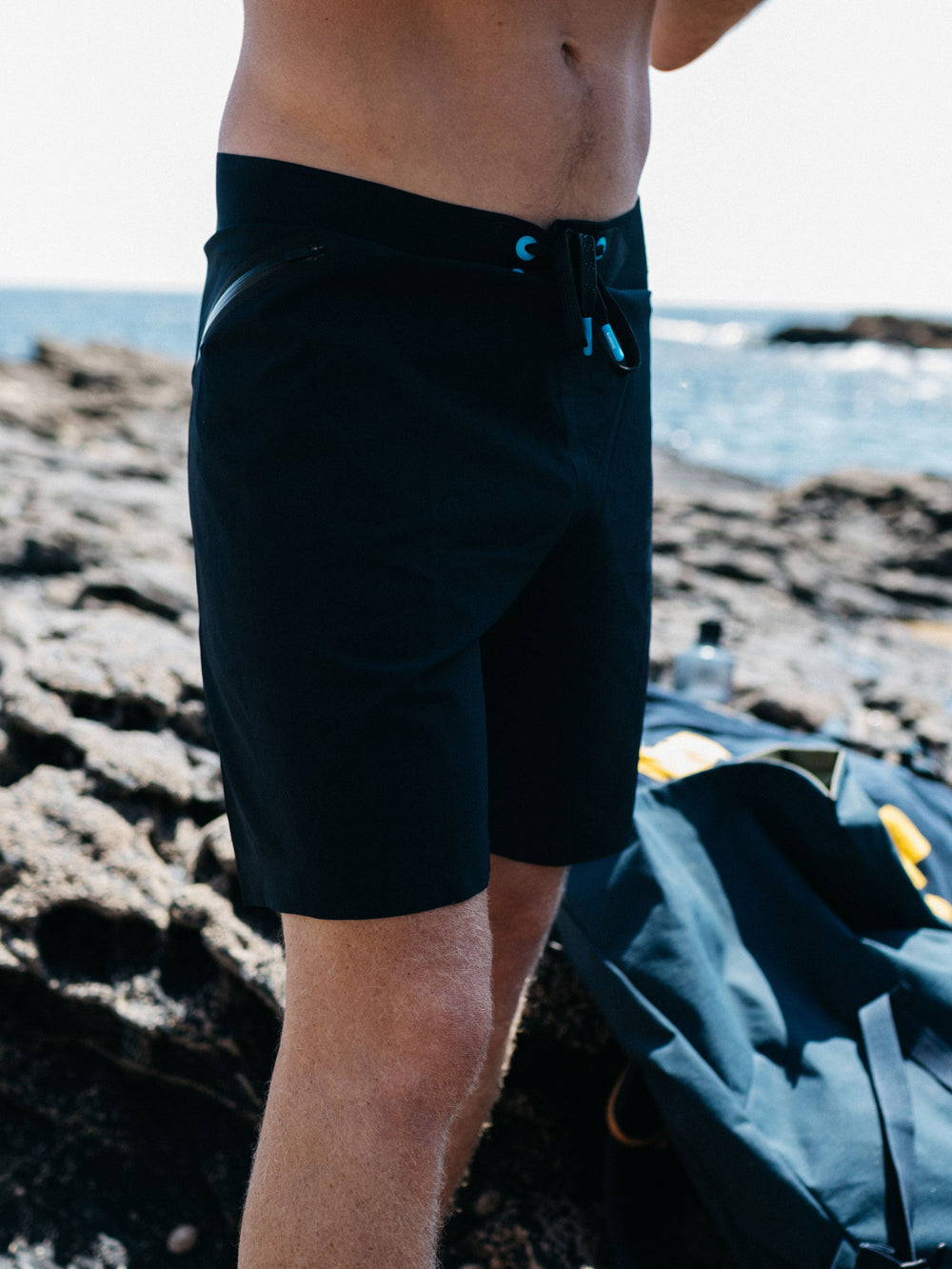 Men Merlin Board Short in Black