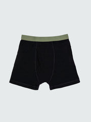 Men Eddy 2.0 Merino Wool Boxers in Black/Olive