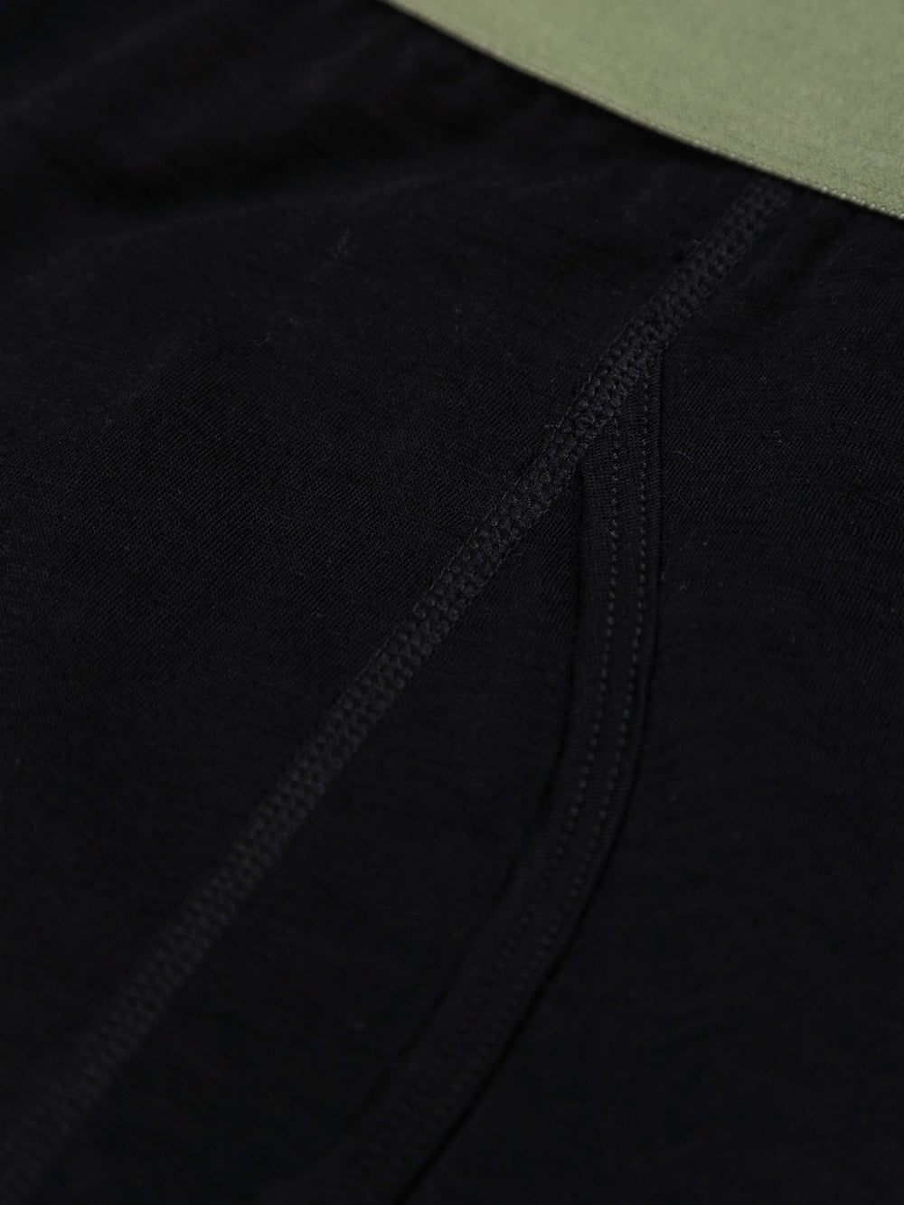 Men Eddy 2.0 Merino Wool Long Johns in Black/Olive