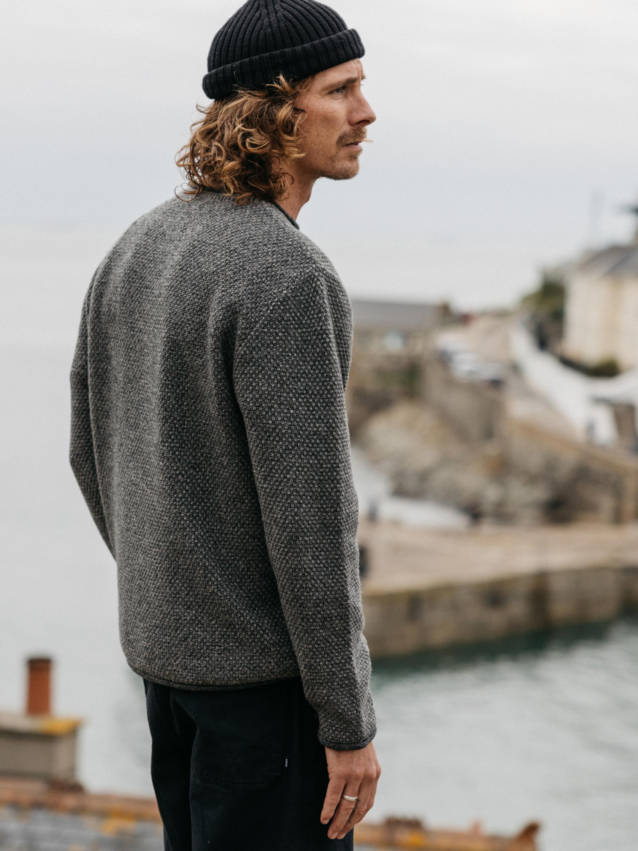 Men Barents Jumper in Grey Marl