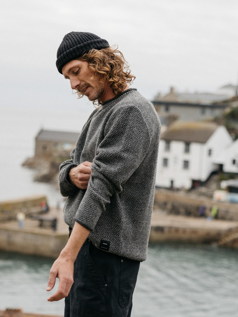 Men Barents Jumper in Grey Marl