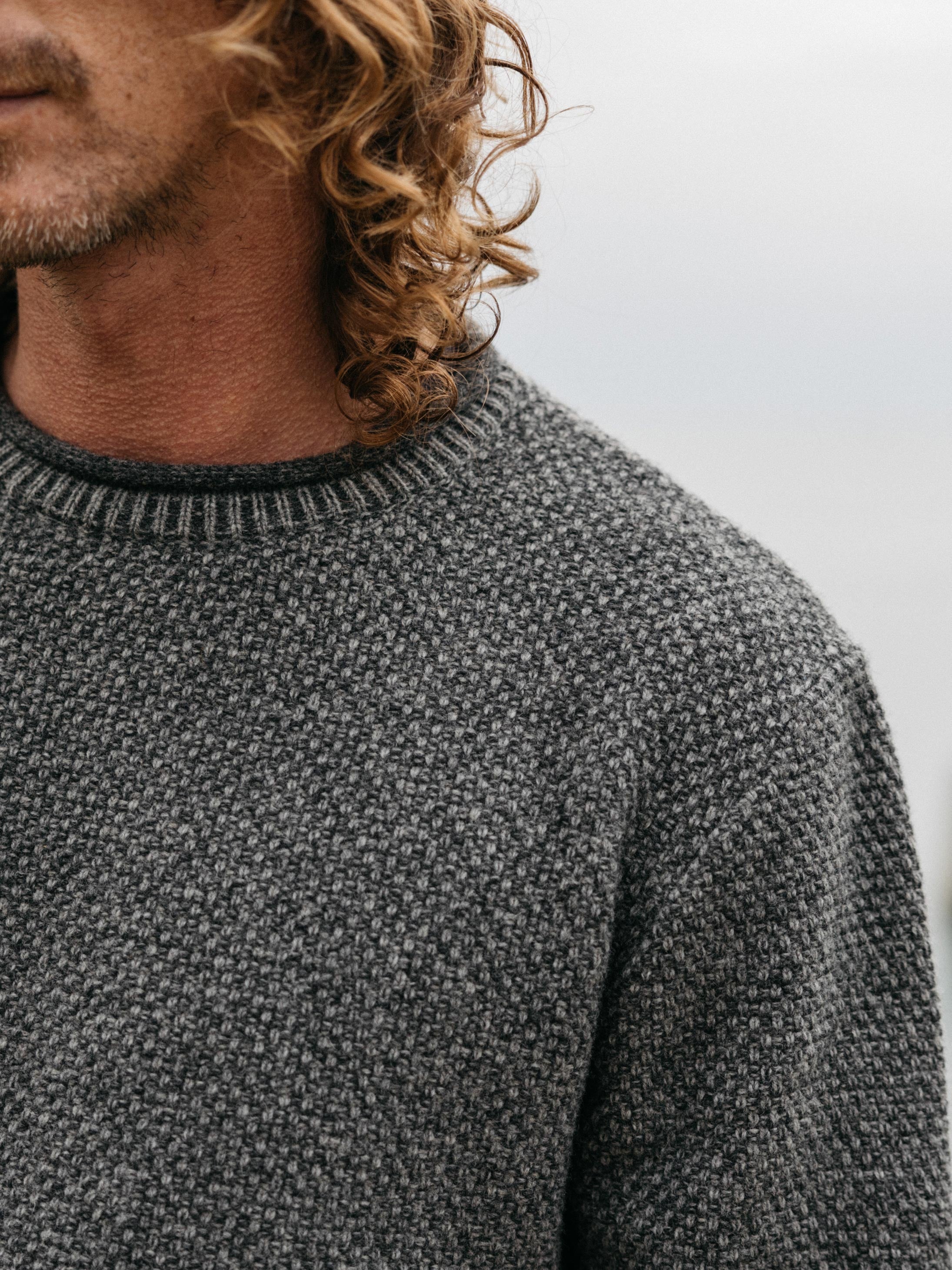 Men Barents Jumper in Grey Marl