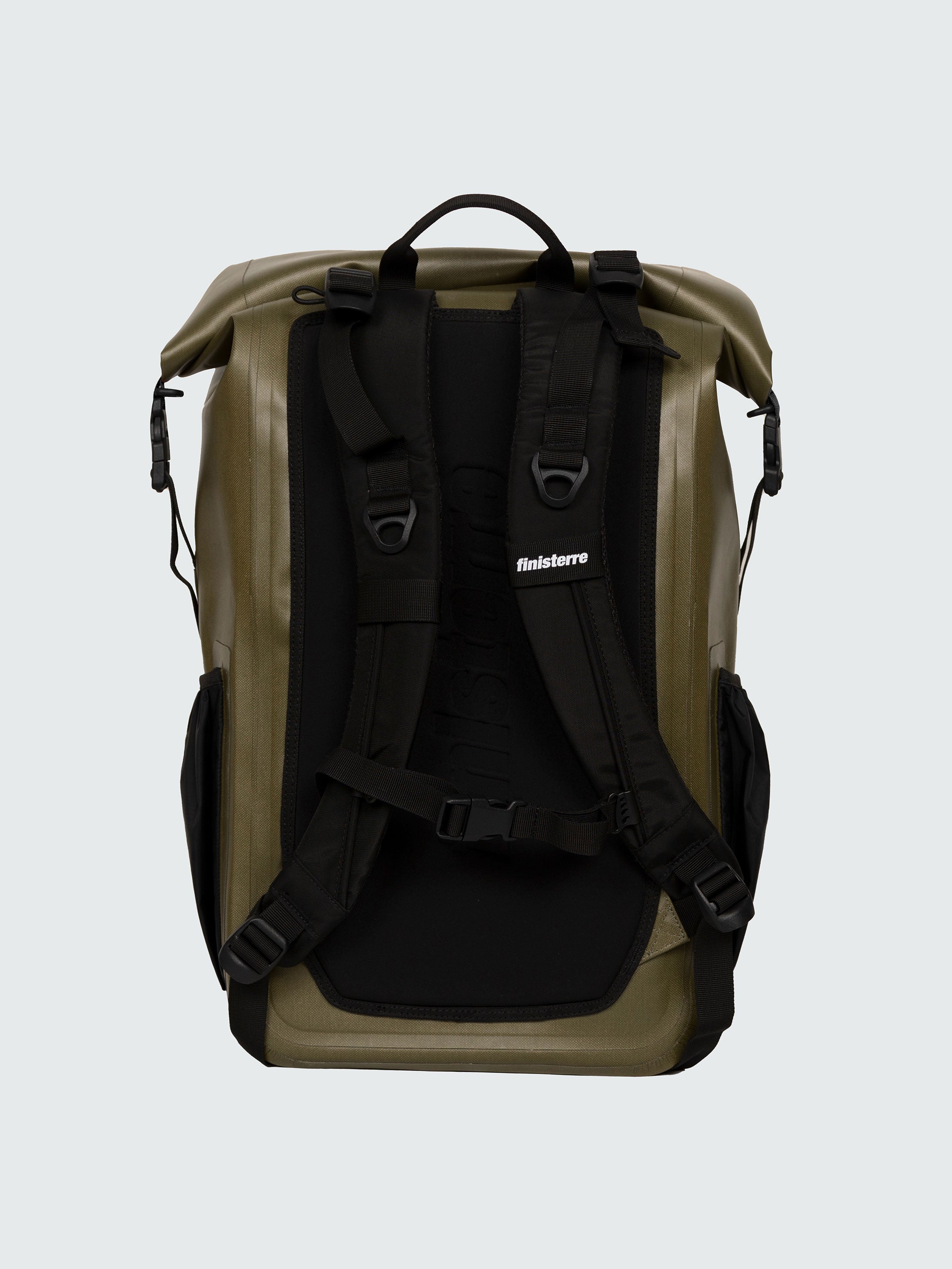 Men/Women 30L Waterproof Roll Top Backpack in Olive