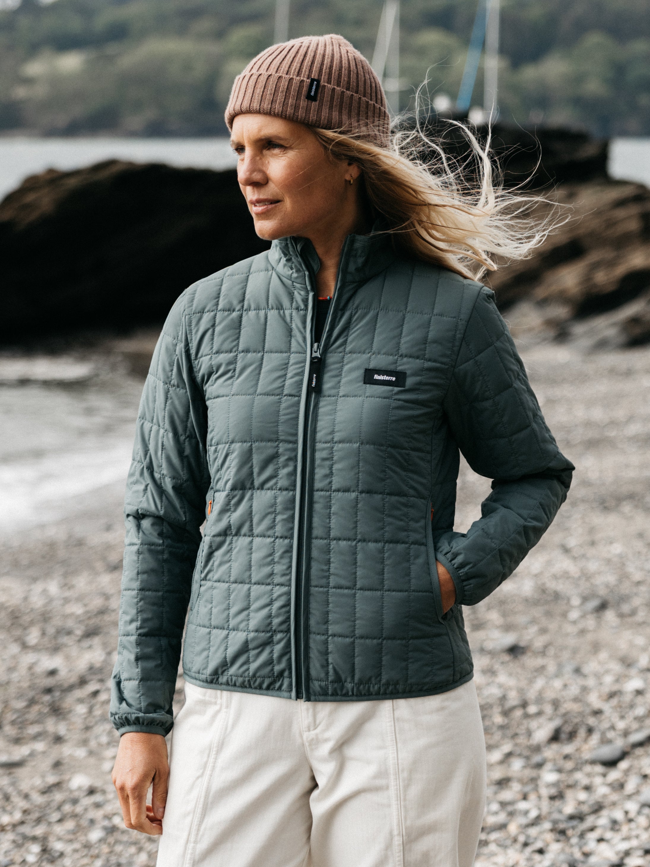 Women Recycled Insulated Jacket (Deep Sea) - Firecrest