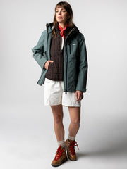 Women Stormbird Waterproof Jacket in Deep Sea