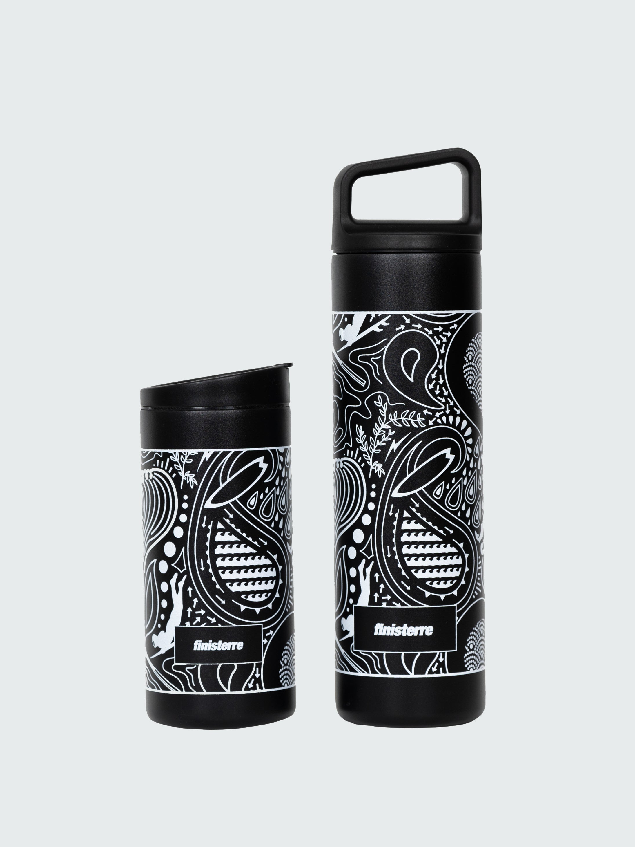 Men/Women MiiR 20oz Wide Mouth Bottle in Black Paisley