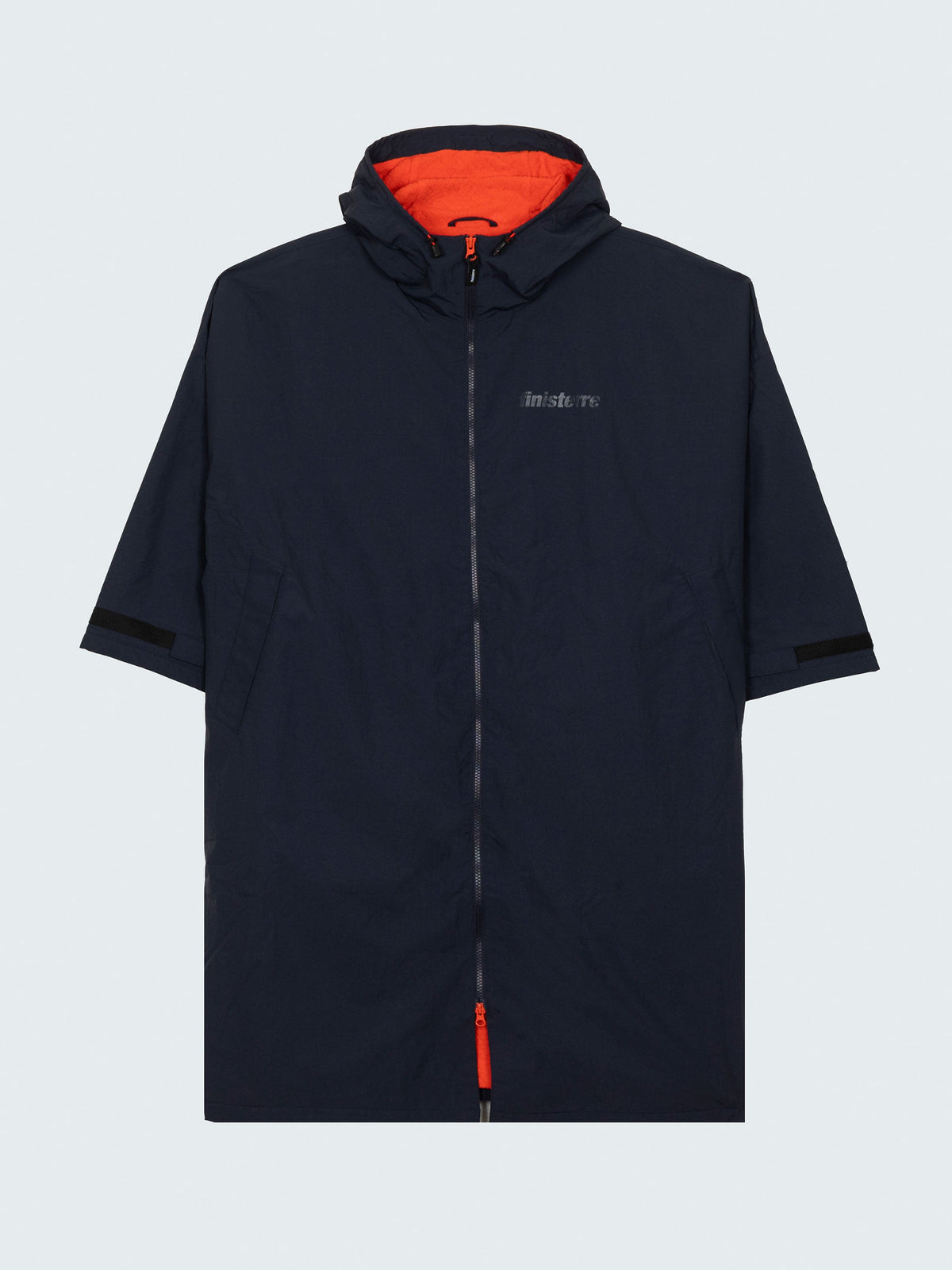 Men/Women Tego Long Sleeve Robe in Navy/Flame
