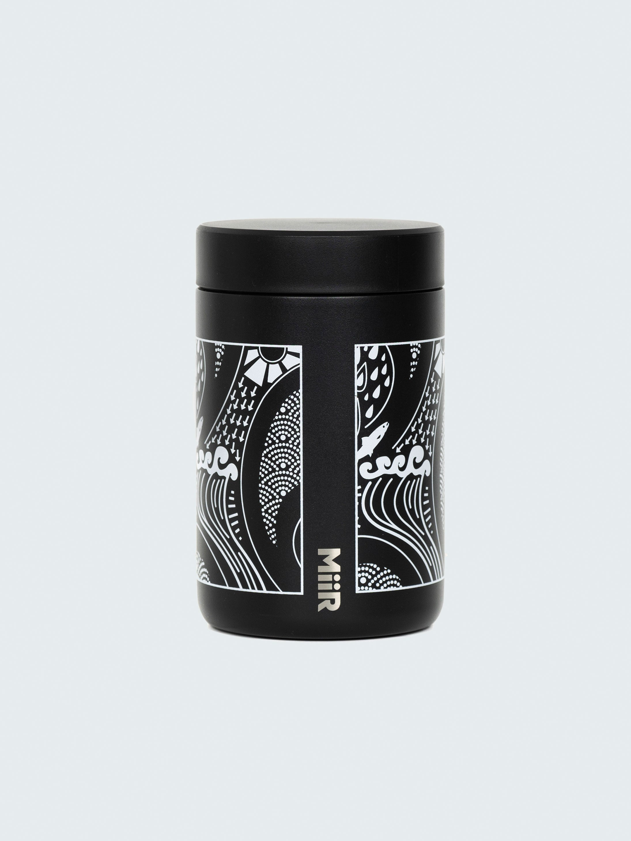 Men/Women MiiR 24oz Food Flask in Black Paisley