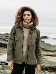 Women Stormbird Waterproof Jacket in Olive