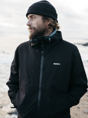 Men The Rainbird Waterproof Jacket in Black