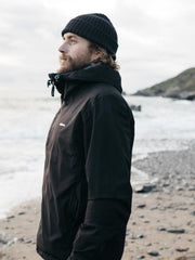 Men The Rainbird Waterproof Jacket in Black