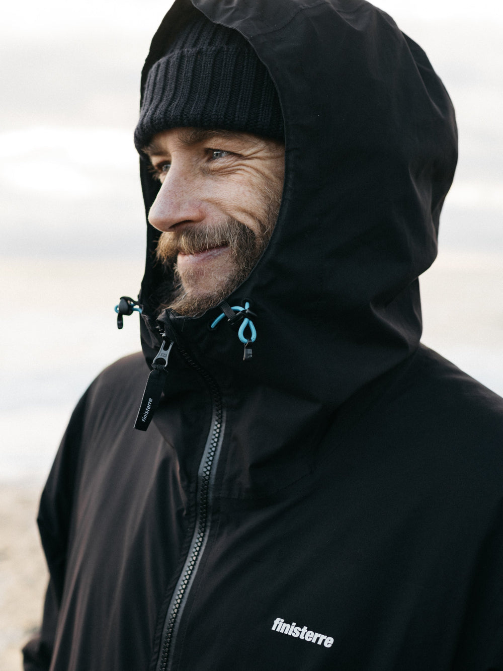 Men The Rainbird Waterproof Jacket in Black