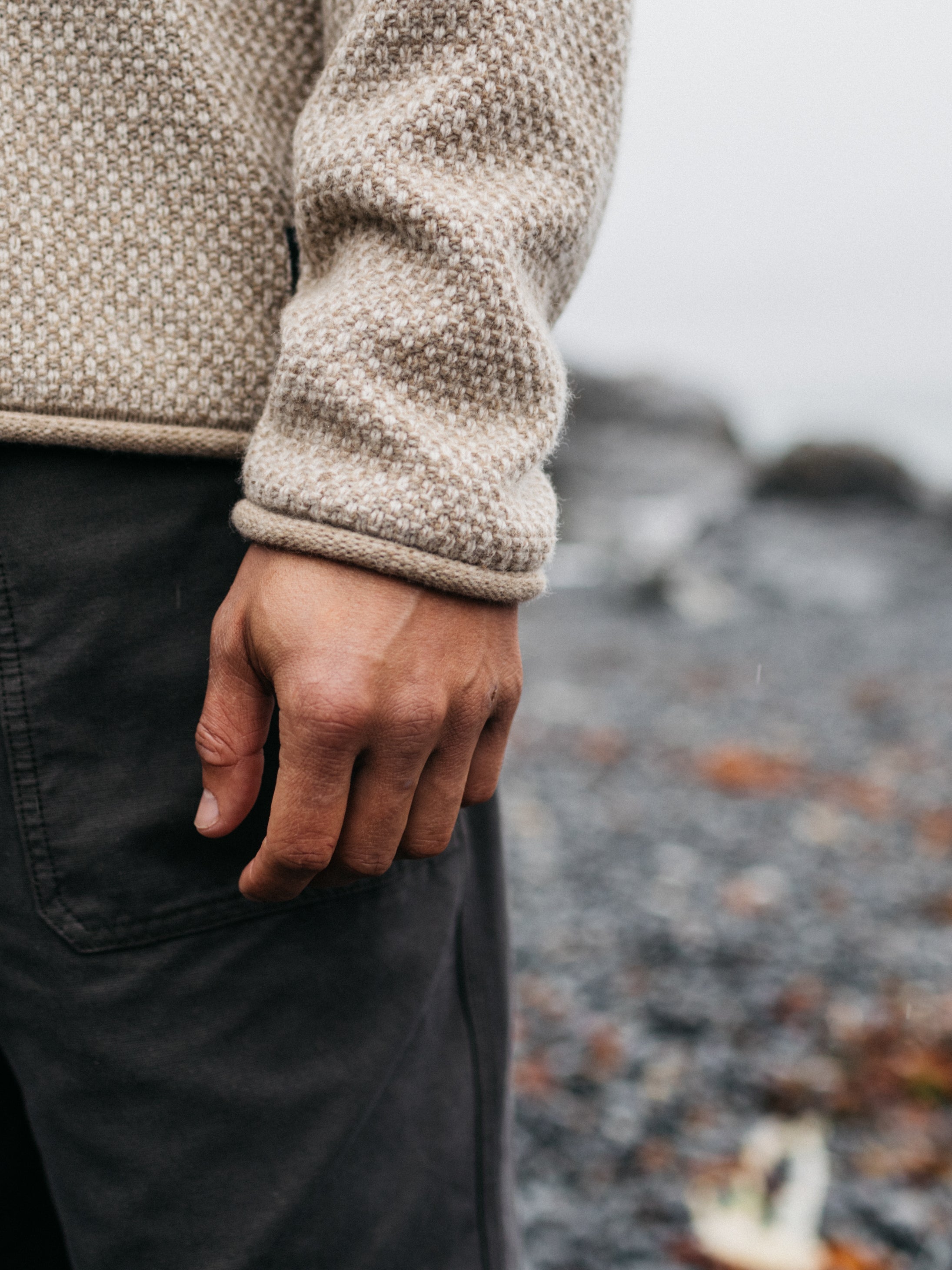 Men Barents Jumper in Oatmeal