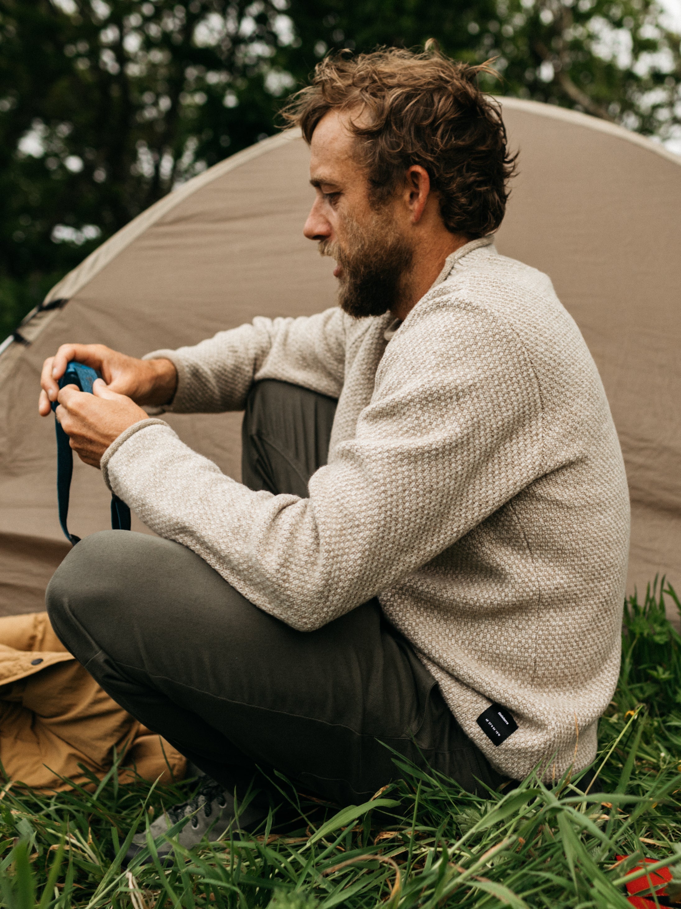 Men Barents Jumper in Oatmeal