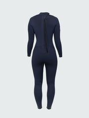 Women Blue 5.5/4.5mm Yulex® Back Zip Wetsuit - Nieuwland