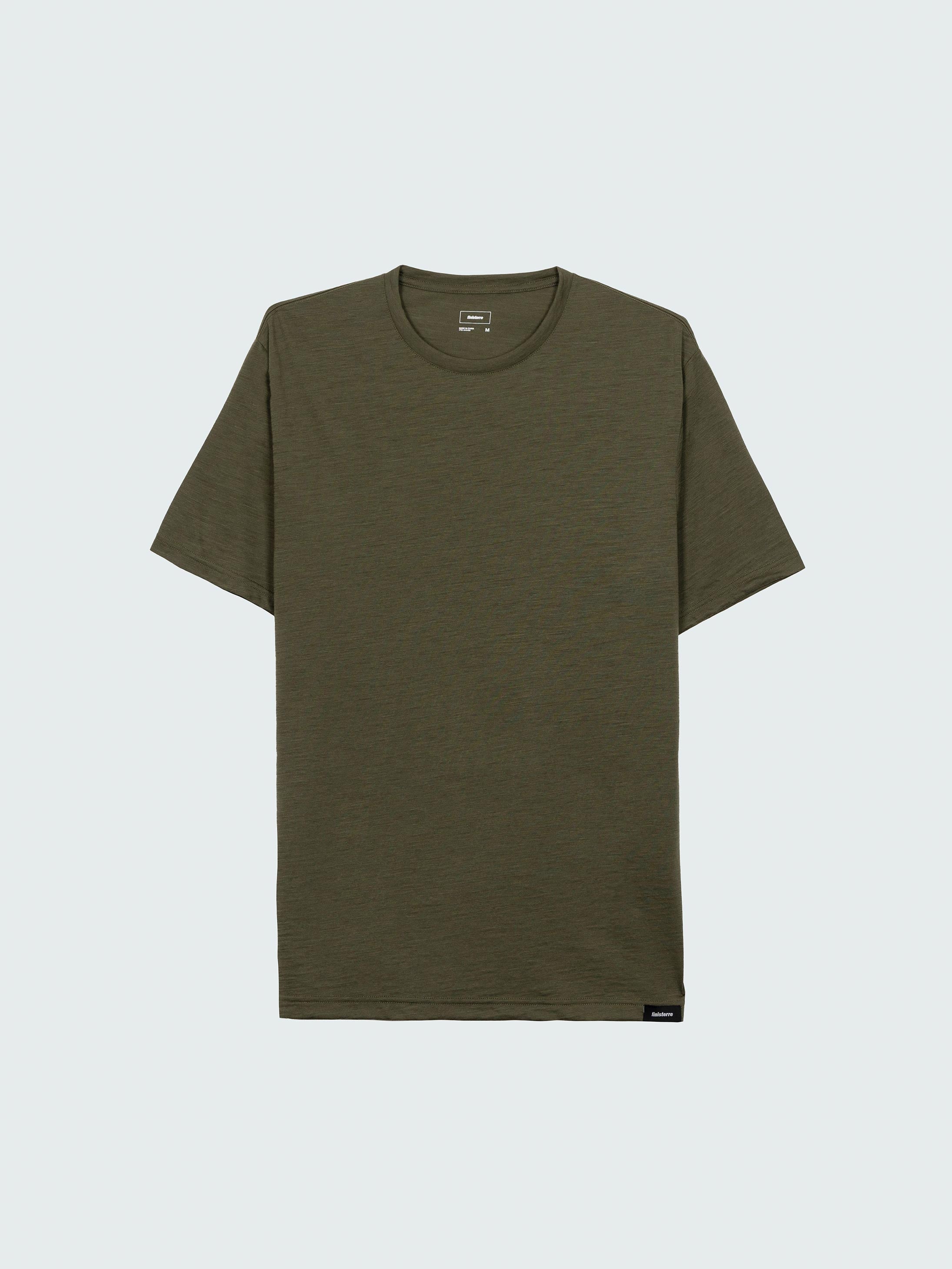Men Merino Baselayer T-Shirt in Olive - Seeker