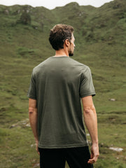 Men Merino Baselayer T-Shirt in Olive - Seeker