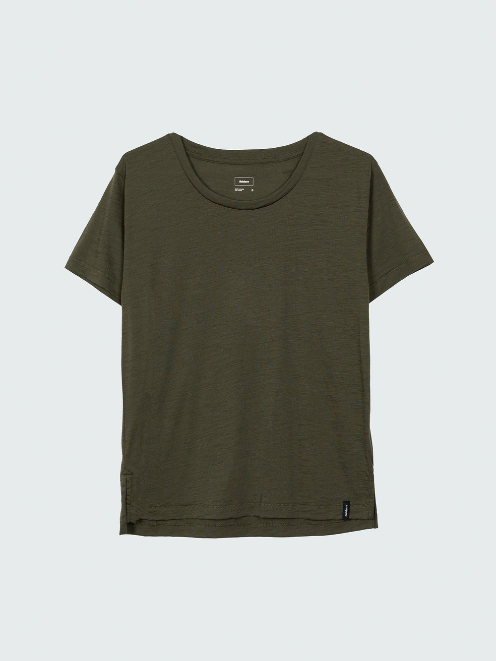 Women Merino T-Shirt Baselayer in Olive - Seeker