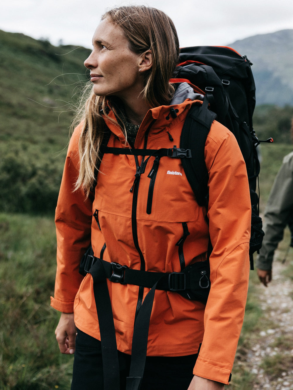 Women Recycled Waterproof Jacket in Red - Stormbird