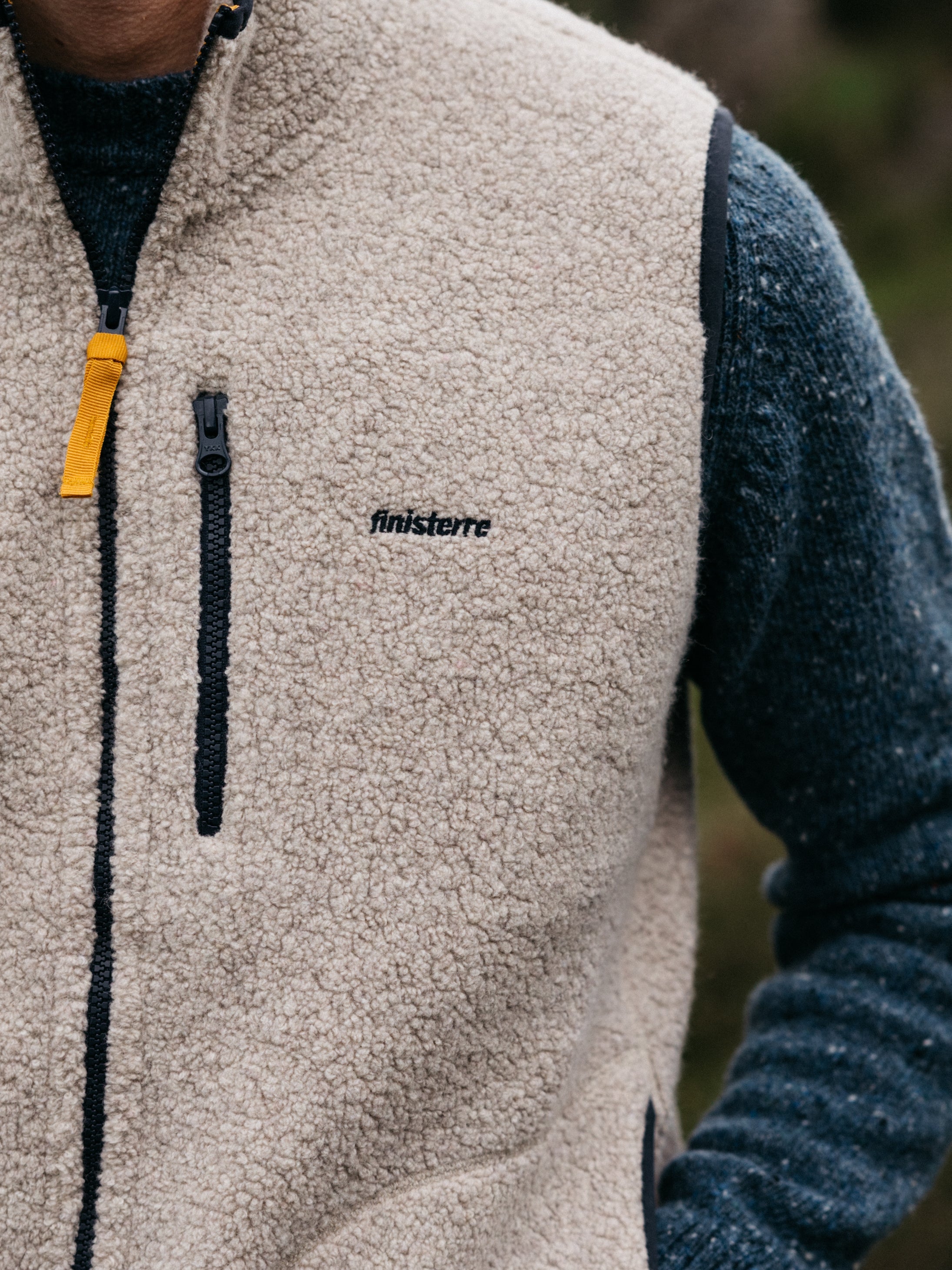 Men Recycled Wool Fleece Gilet - Hegen