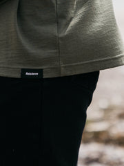 Men Merino Long Sleeve Baselayer in Olive - Seeker