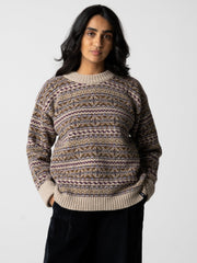 Women Wool Shetland Fair Isle Jumper