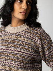 Women Wool Shetland Fair Isle Jumper