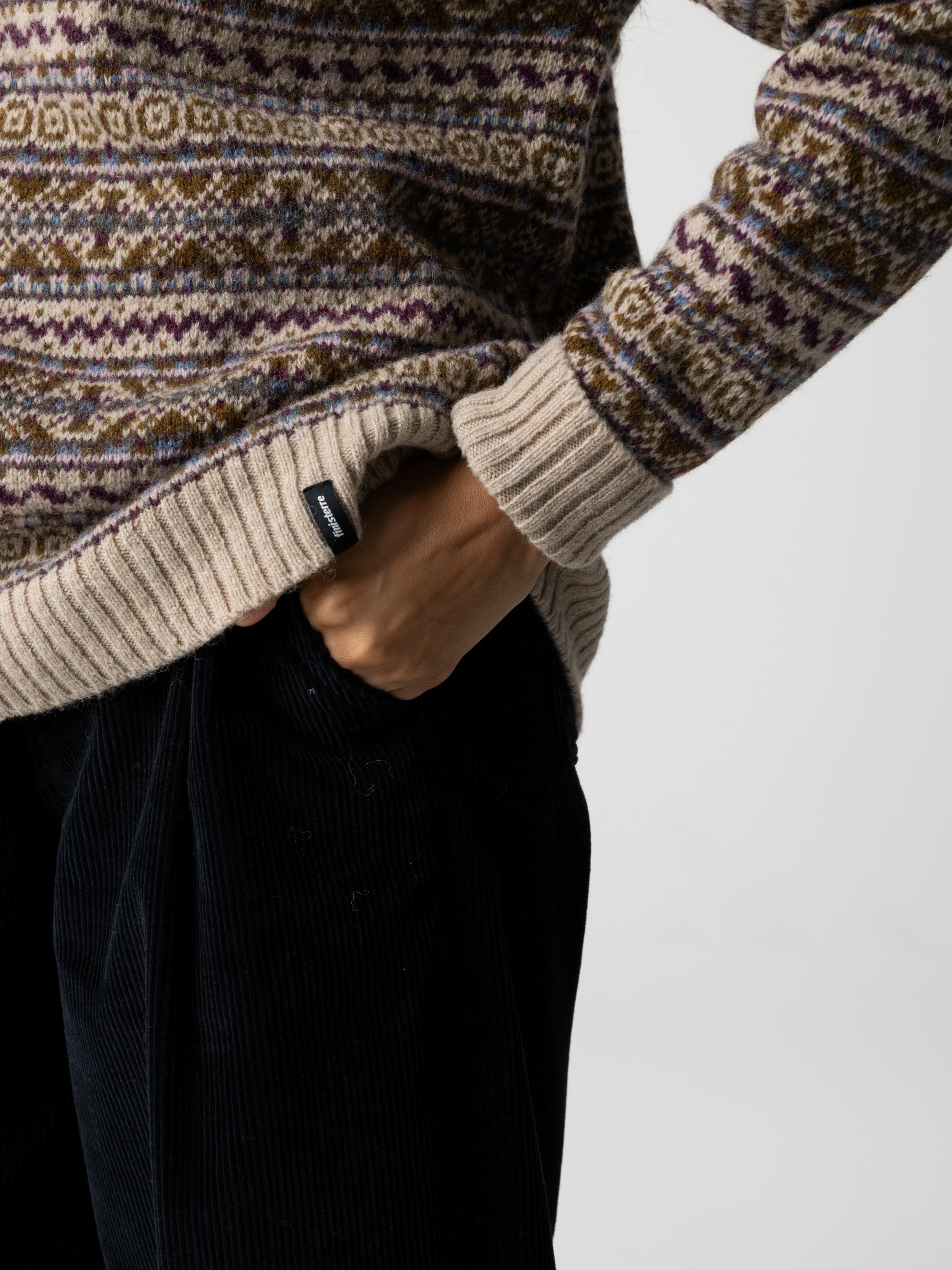 Women Wool Shetland Fair Isle Jumper