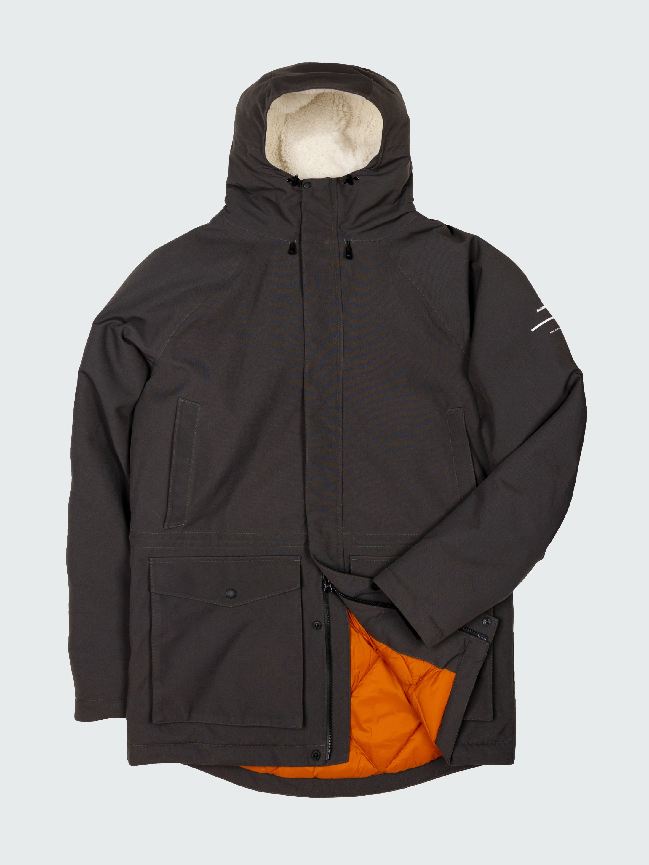 Men Parka Jacket in Raven - Vellus - Finisterre