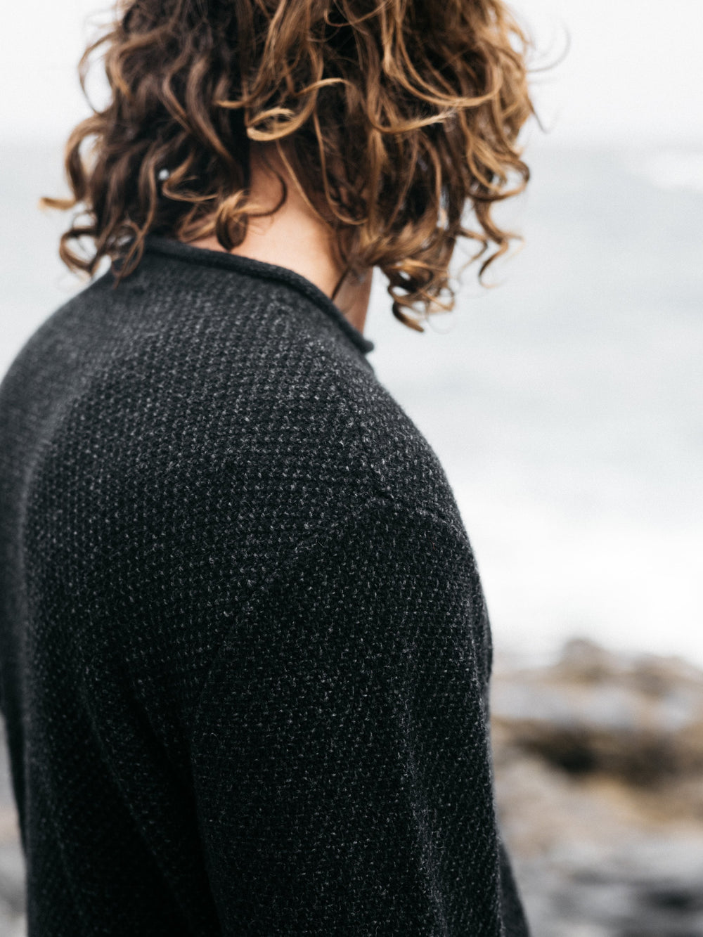 Men Barents Jumper in Raven