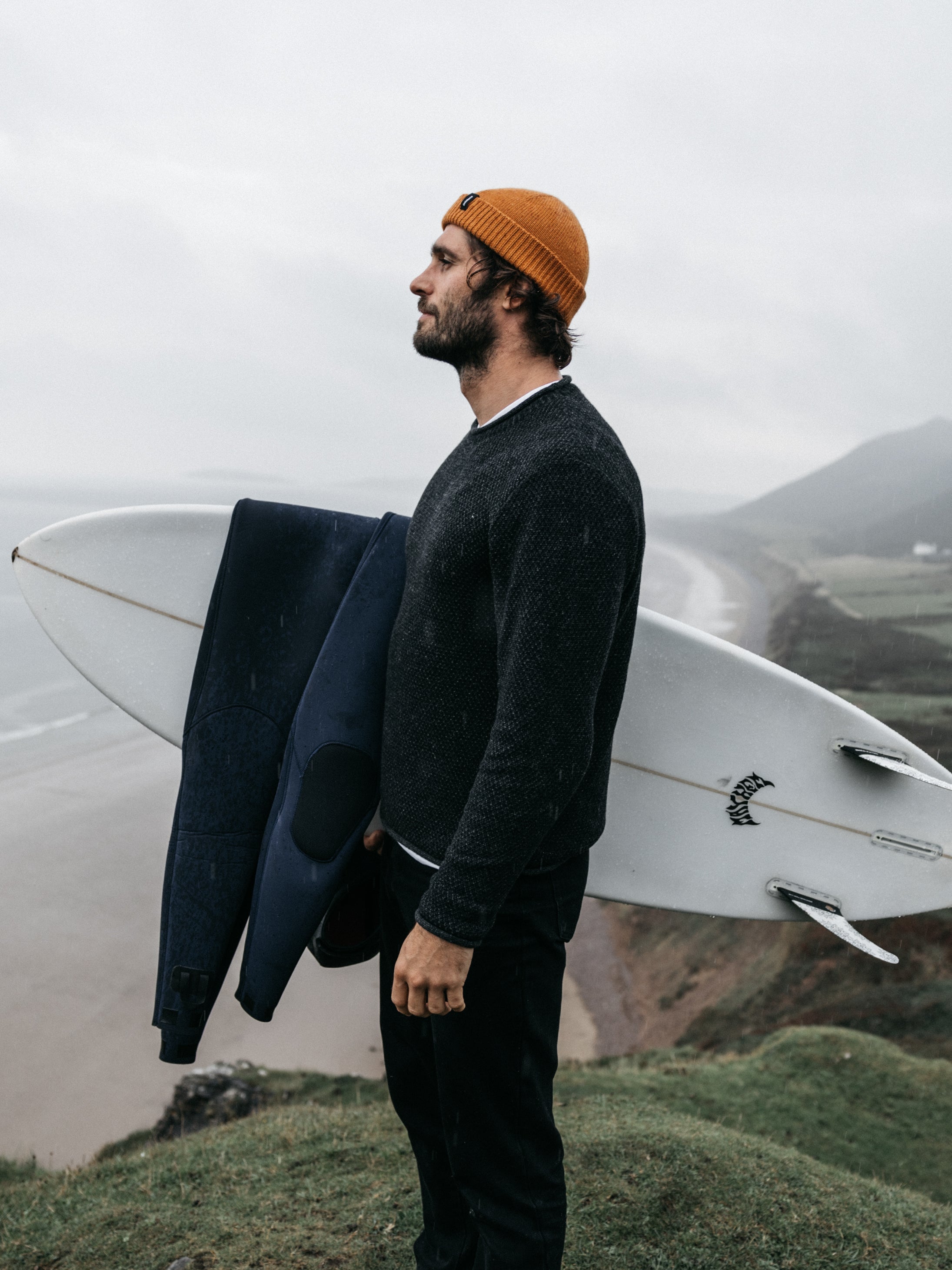 Men Barents Jumper in Raven