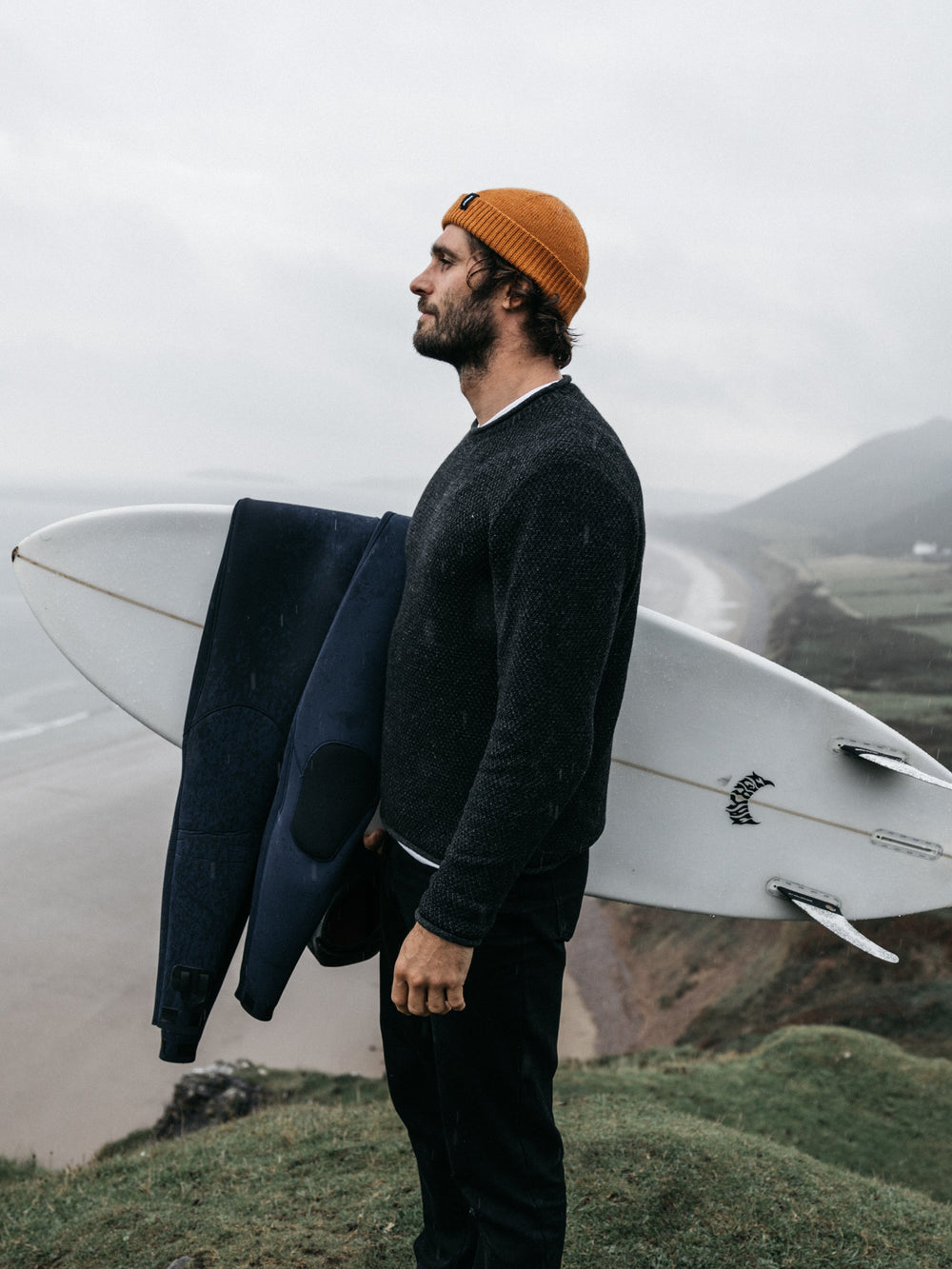 Men Barents Jumper in Raven